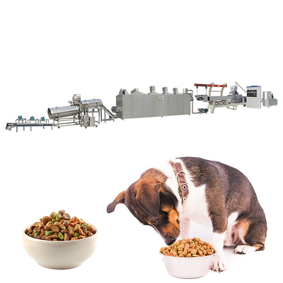Linea di trasformazione asciutta dell'alimento per animali domestici per la produzione dell'espulsore del cibo per cani
