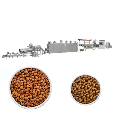 Linea di produzione asciutta dell'alimentazione dell'animale domestico dell'estrusione acciaio inossidabile del commestibile
