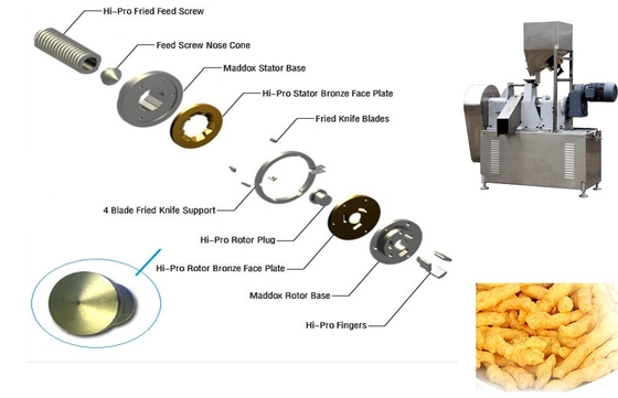 Linea di produzione dello spuntino di Cheetos del commestibile 200 -300 kg/h